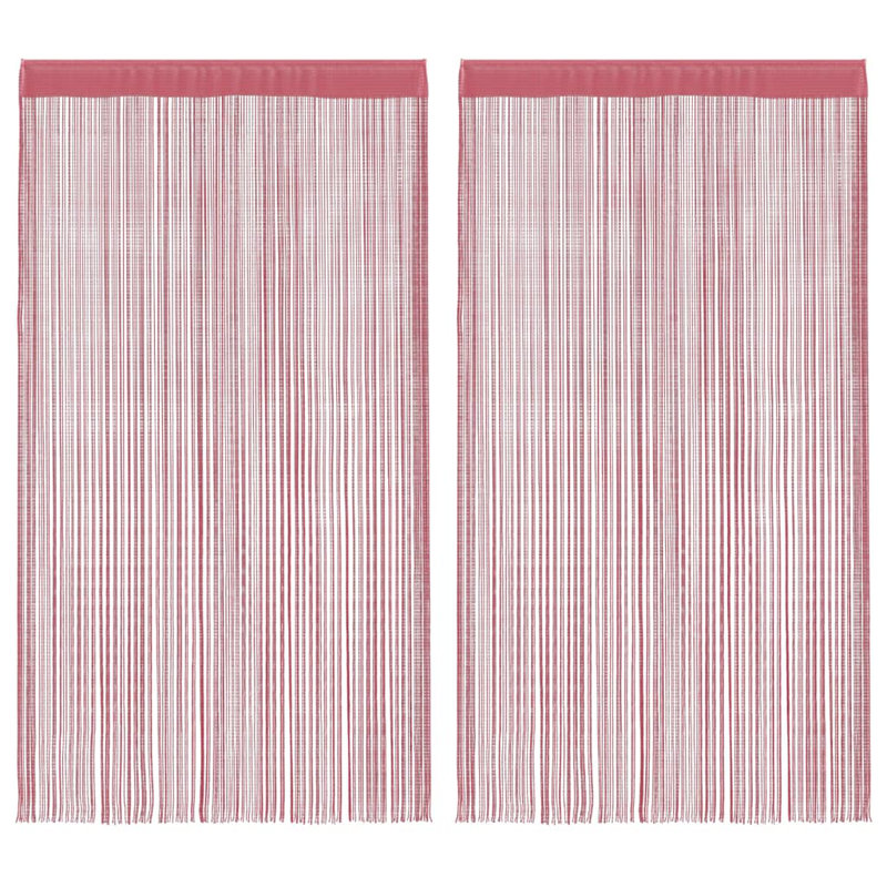 Back Bay Sheer Curtain Pair, 355.6cm Width x 635cm Drop, Pink