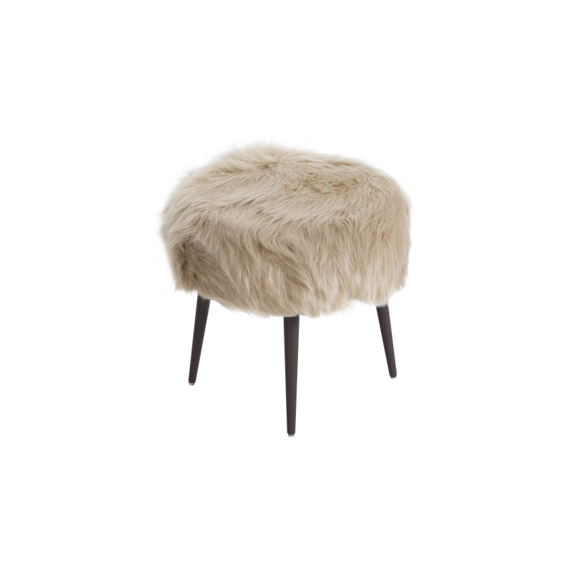 Solid + Manufactured Wood Accent Stool