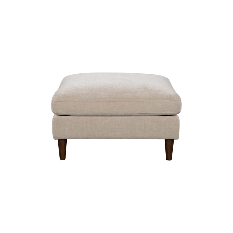 Siva Upholstered Ottoman, Fawn Polyester