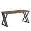 Bureau d'écriture moderne de 55 pouces avec pieds en métal en forme de Z, bureau d'ordinateur robuste pour bureau à domicile ou bureau-240179542