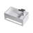 AGUA CANADA Febe 12'' White Solid Surface Rectangular Bathroom Sink