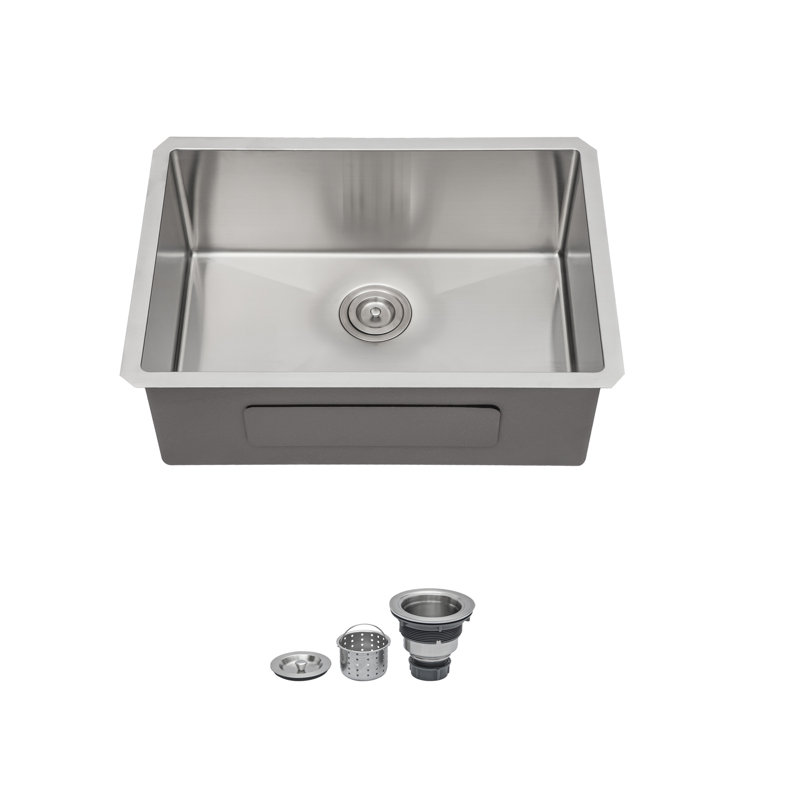 Évier de cuisine 28 "à simple cuve encastrable 28" avec ensemble de drain encastrable 28 "| Gift Idea