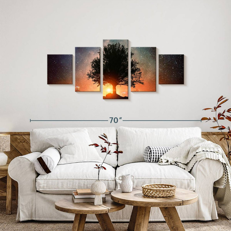 Starry Tree, 24" H x 55" W