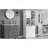 Tall Storage Cabinet with Adjustable Shelves, Large Flip-Out Basket & Enclosed Cabinets – Perfect for Bathroom, Living Room, or Office, MDF Material with Aluminum Alloy Handles-1788729396