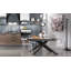 Dalessandro Glass Top Metal Base Dining Table-38094857
