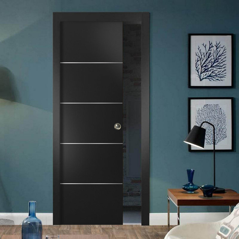 Porte noire Quadro, 28 po x 96 po