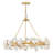 Audra 6 - Light Steel Dimmable Chandelier
