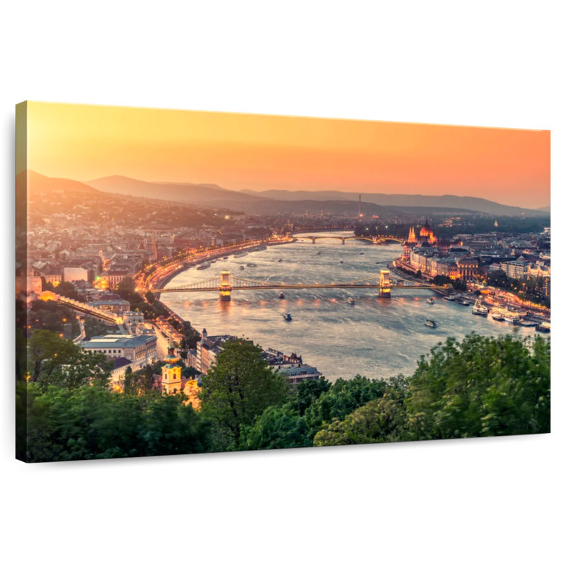 Nicci, paysage urbain de Budapest, H 16 po x l 24 po