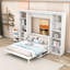 Lit escamotable avec bureau intégré et rangement spacieux-1203656481