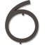 Modern Avalon 4-1/2" H Floating Mount House Number-9510930-9510931