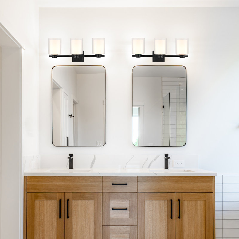 Oslo 3 - Light Dimmable LED Matte Black Vanity Light