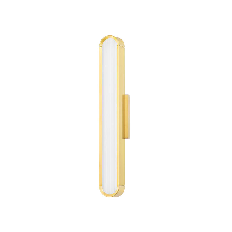 Starkey 1 - Light LED Bath Sconce, Aged Brass