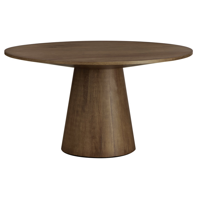 Table de salle à manger Boudot, Noyer, H 30,75 po x L 59,1 po x l 59,1 po