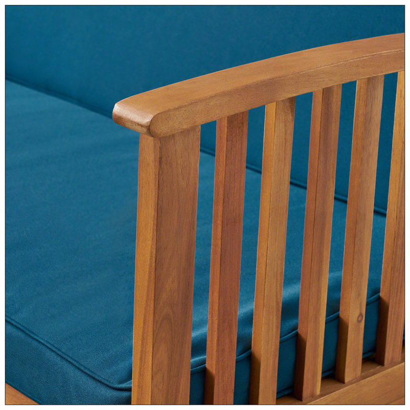 Causeuse Casa Acacia, Teal, Brun