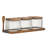 Everyday Acacia 3-Piece Glass Canister Set W. Tray, Square