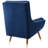Suggest Button Tufted Upholstered Velvet Lounge Chair-995492238