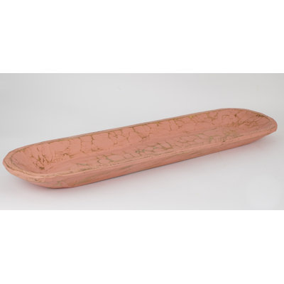 Ladue 3" H Solid Wood Oval Decorative Bowl