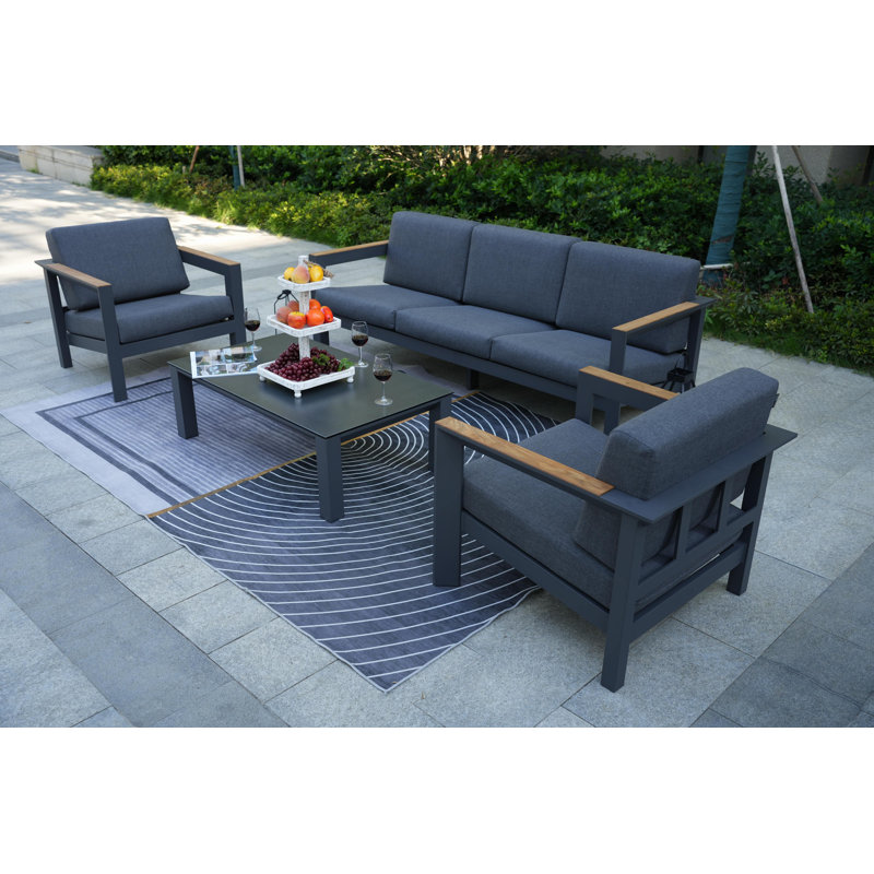5 - Person Patio Conversation Set with Cushions