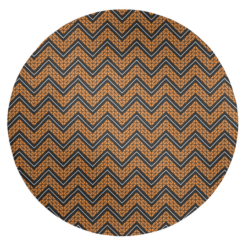 Chenille Chevron Indoor Rug, Rectangle 4' x 6'