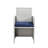 9Pcs Blue Fabric And Bistro - Chairs, Ottomans, Dining & 9Pc 4 Tab