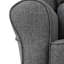 Chaise berçante Fabien en tissu gris