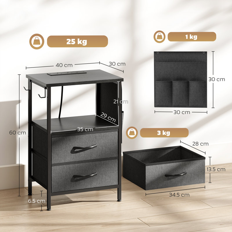 End Table, Black