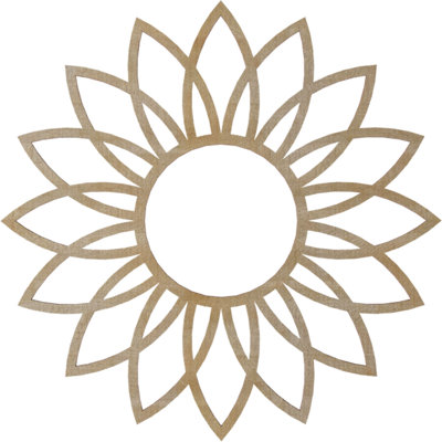 Médaillon de plafond 16 "x 16" x P 5 5/8 "x T 1/4" Daisy