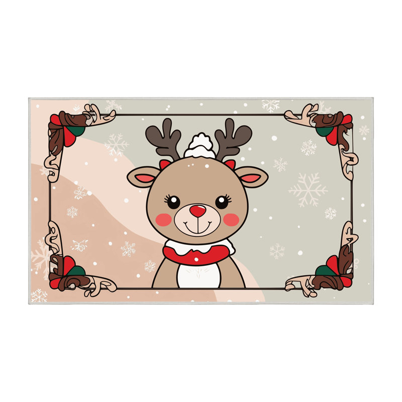 Tapis vacances de Noël The Holiday Aisle®, Rectangle 7 pi x 9 pi