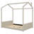 Twin Size Velvet House Bed Wood Bed-192333737-192333742