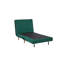 Fauteuil-lit en velours - Dossier à 3 positions, convertible en lit en 10 secondes, avec coussin. Canapé-lit peu encombrant.-342583052