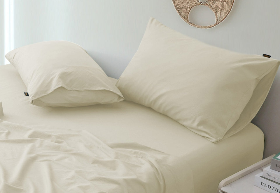 Brushed Microfiber 4-Piece Bed Sheet Set