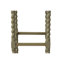 Élégant tabouret de bar beige de 30 pouces avec pieds torsadés orge et revêtement en lin-36141794-46521155