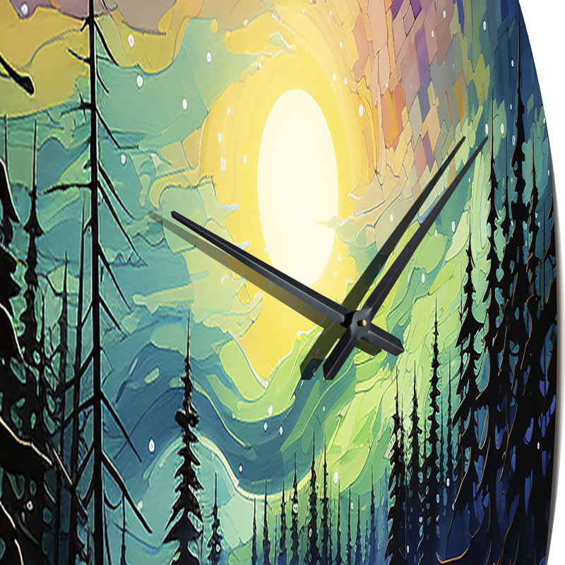 Horloge murale en métal, Grand