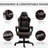 Racing Style Gaming Chair In Brown Pu Leather, Adjustable, Footrest, Lumbar Support, Comfort - High Back