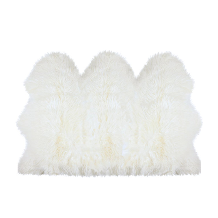 Munsey Handmade Sheepskin Natural Area Rug
