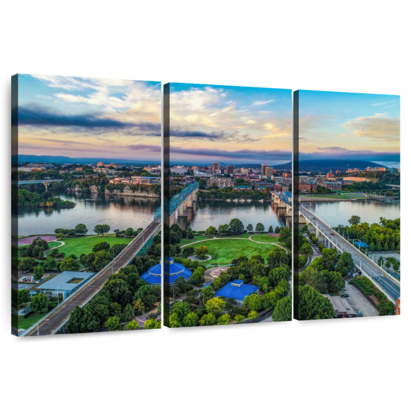 Hannes View Of Downtown Chattanooga, 42" H x 65" W