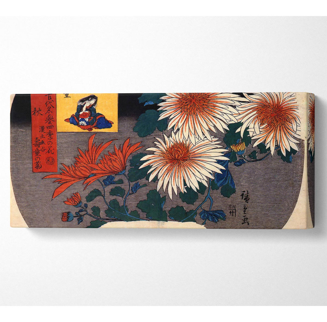 Hiroshige Herbst-Panorama-Leinwand