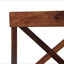 Chaise de salle à manger en bois d'acacia (ensemble de 2)