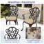 Ensemble de salle à manger bistro 3 pièces en fonte d'aluminium, table ronde de 100 cm avec trou pour parasol et 2 fauteuils avec coussins beiges-399688048