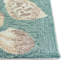 Tapis touffeté à la main en polyester vert / beige-50552031
