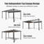 Pergola rétractable d'extérieur 11 x 20 pi avec abri de jardin en aluminium pour terrasse-133600371-133600372