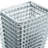 11" Clear Geometric Glass Table Vase