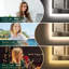 Wall-Mounted Bathroom Mirror with Lights, Fog-free, Inside Bluetooth Speaker-1857177875
