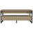 Carrick Frame Coffee Table with Storage and Metal Legs