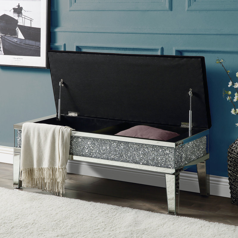 Banc de rangement en similicuir Eppie