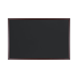Bi-Office Chalkboard Optimum, cherry MDF frame, 60 x 45cm
