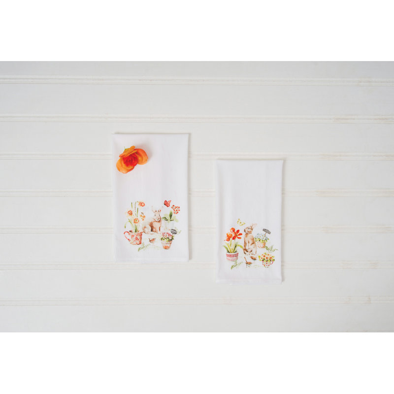 Serviette essuie-main Little Garden Rabbit Bunny