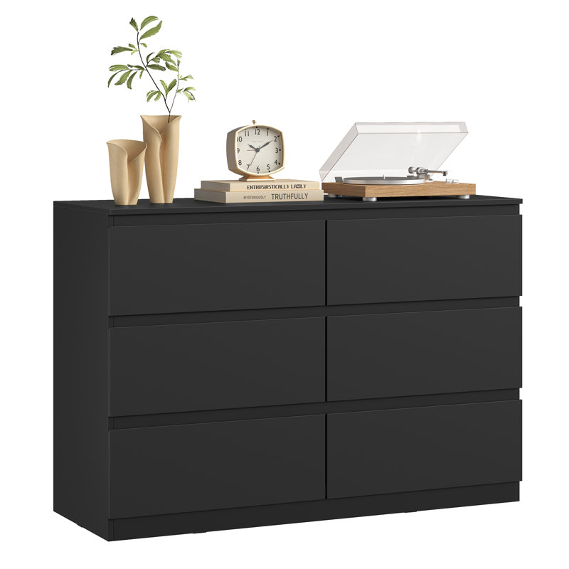 100 cm W Chest of 6 Drawers, White