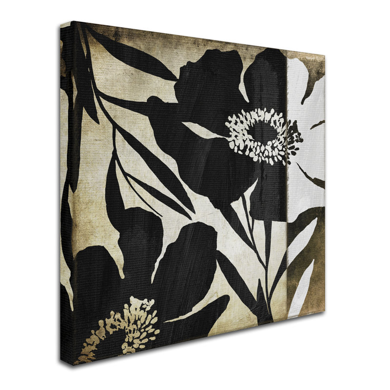 Jadaya «Floral Jungle Lines II» par Color Bakery, impression sur toile tendue, H 24 po x l 24 po x P 2 po