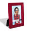 Ensemble de 2 cadres muraux en bois 4 "x 6" rouges-89854920-89854916